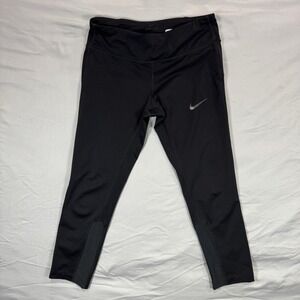 Nike‎ Dri-Fit Women's Small Black Power Epic Running Crop Legging 831631-010